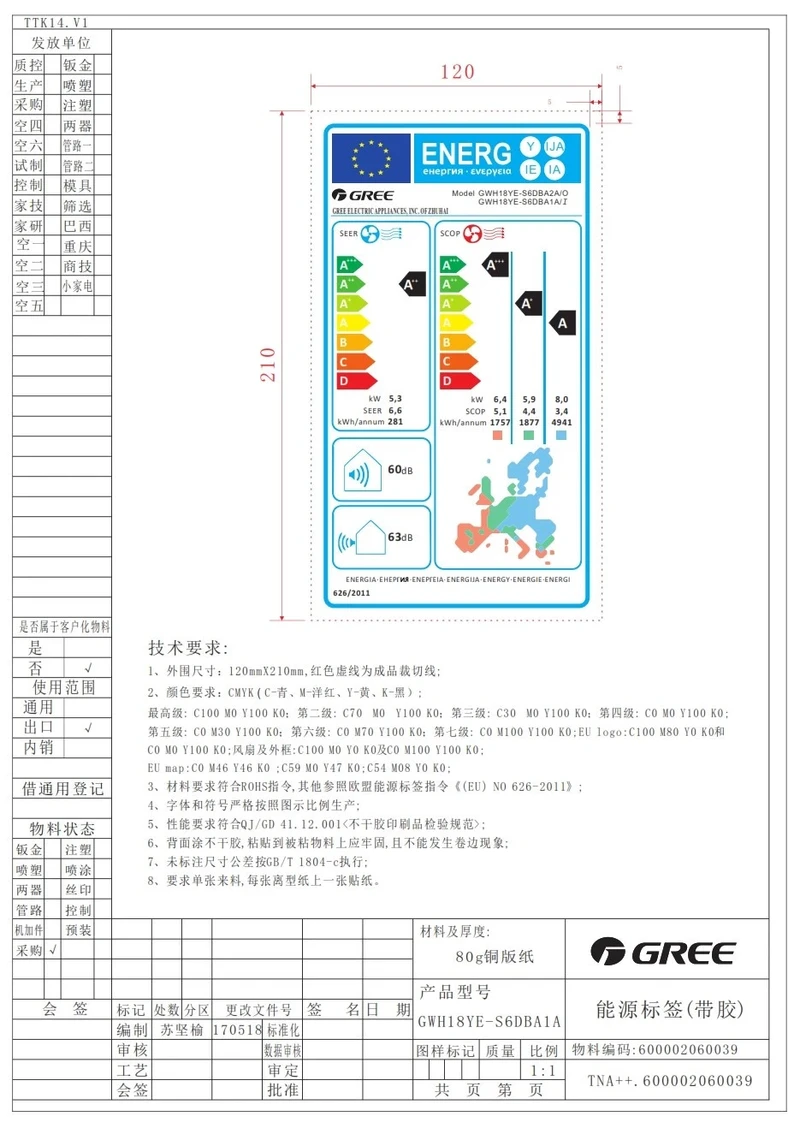 Инверторни климатици Gree GWH18YD/S6DBA1 AMBER II NORDIC