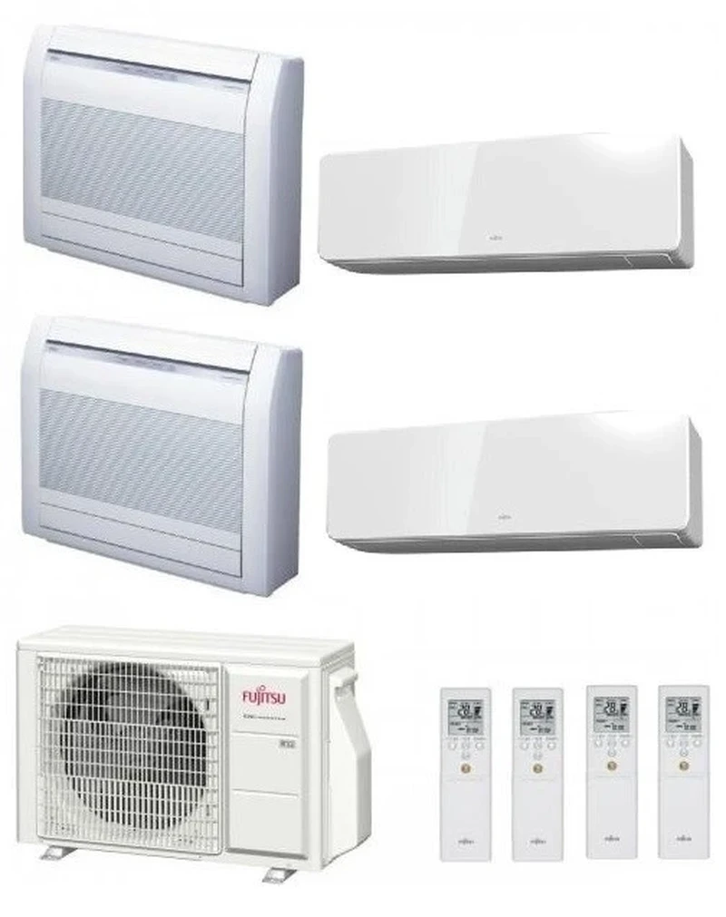 Мултисплит системи Fujitsu AOYG30KBTA4 4 x 9000 Btu ( 2 x AGYG09KVCA + 2 x AGYG09KMCG )