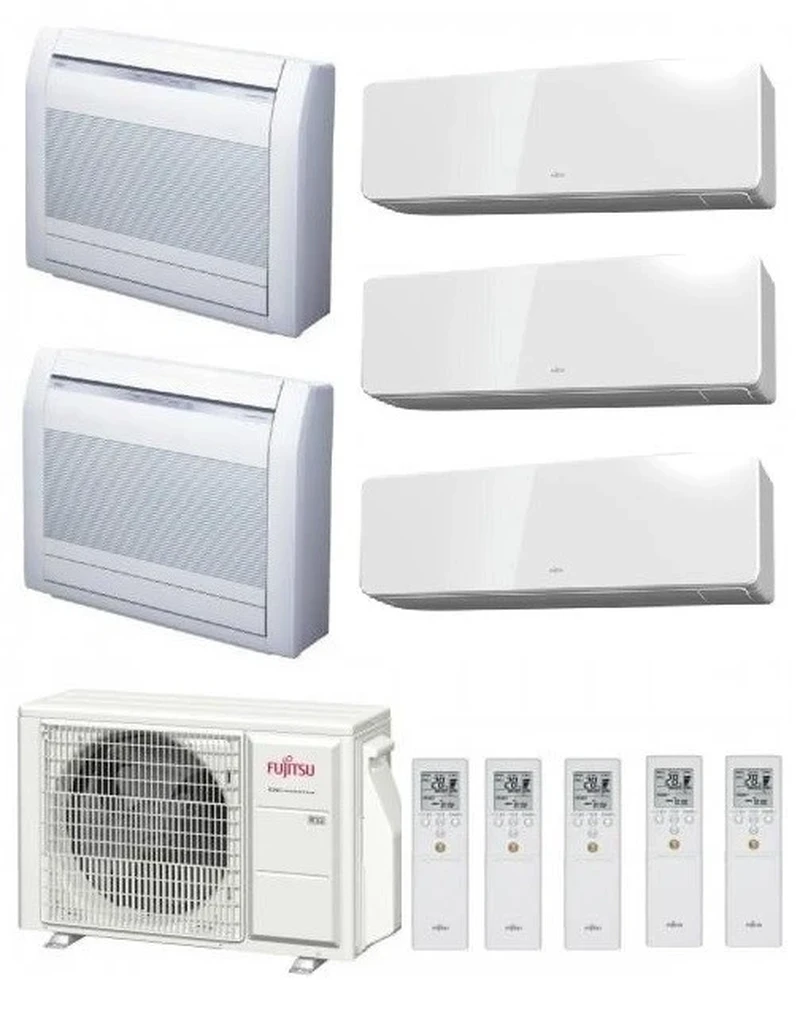 Мултисплит системи Fujitsu AOYG36KBTA5 5 x 9000 Btu ( 2 x AGYG09KVCA + 3 x AGYG09KM )