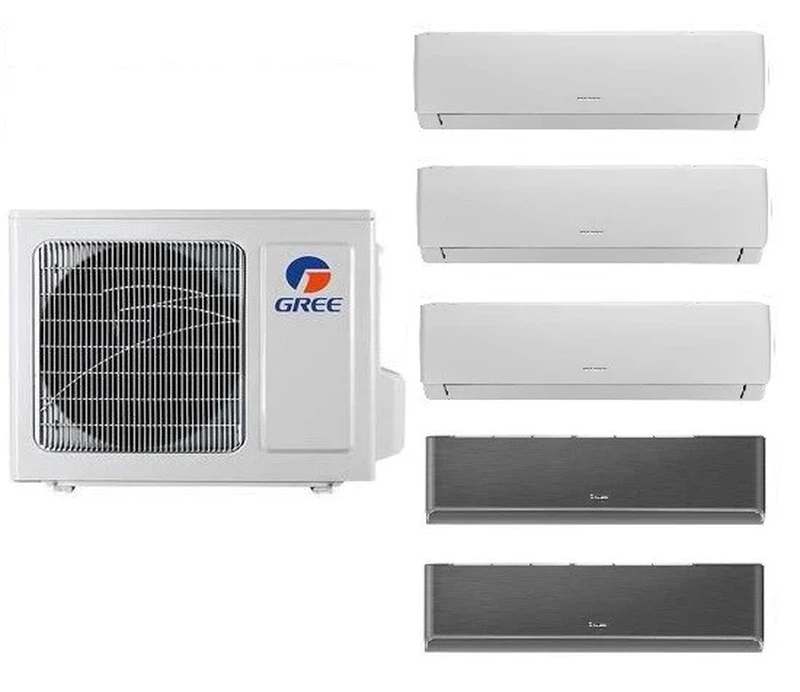Мултисплит системи GREE GWHD(42)NK6LO ( 5 x 9000 Btu / 3 x 09 PULAR + 2 x 09 AIRY BLACK )