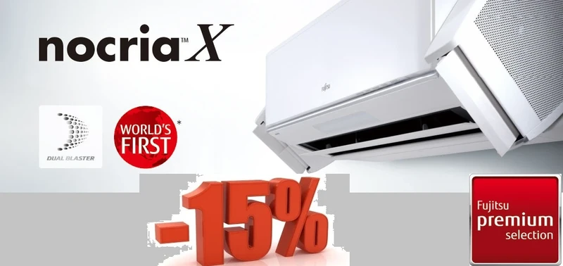 Инверторни климатици Fujitsu ASYG12KXCA/AOYG12KXCA  NOCRIA X DUAL BLASTER С БЕЗПЛАТЕН ПРОФЕСИОНАЛЕН МОНТАЖ