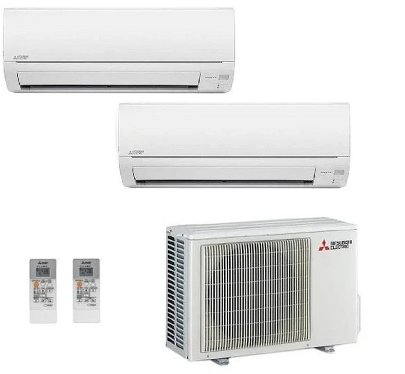 Инверторни климатици Мулти сплит система Mitsubishi Electric MXZ-2HA50VF2 (DW25VF/9000 Btu + DW35VF/12000 Btu)