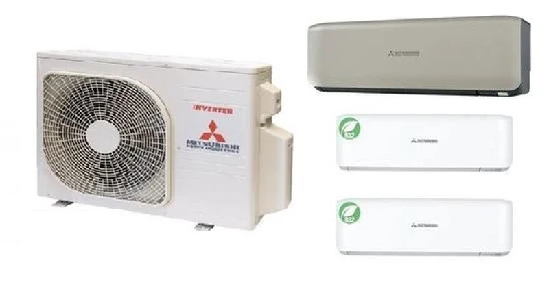 Инверторни климатици Мулти сплит система Mitsubishi Heavy SCM-50ZS-W ( 3 x 9000Btu / 2x SRK-25ZW-S и 1 x SRK-25ZW-T/B )