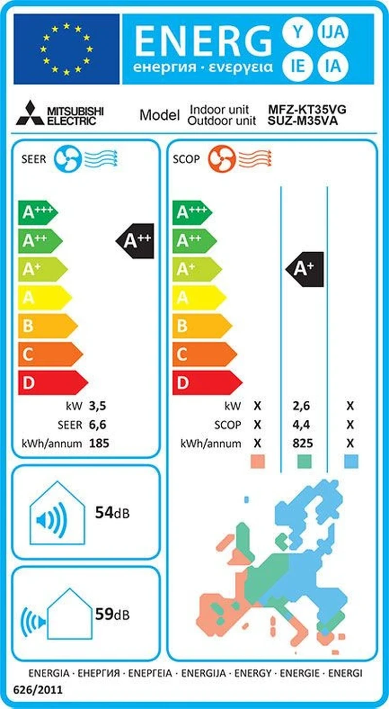 Подови  климатици MITSUBISHI MFZKT35VG ПОДОВ